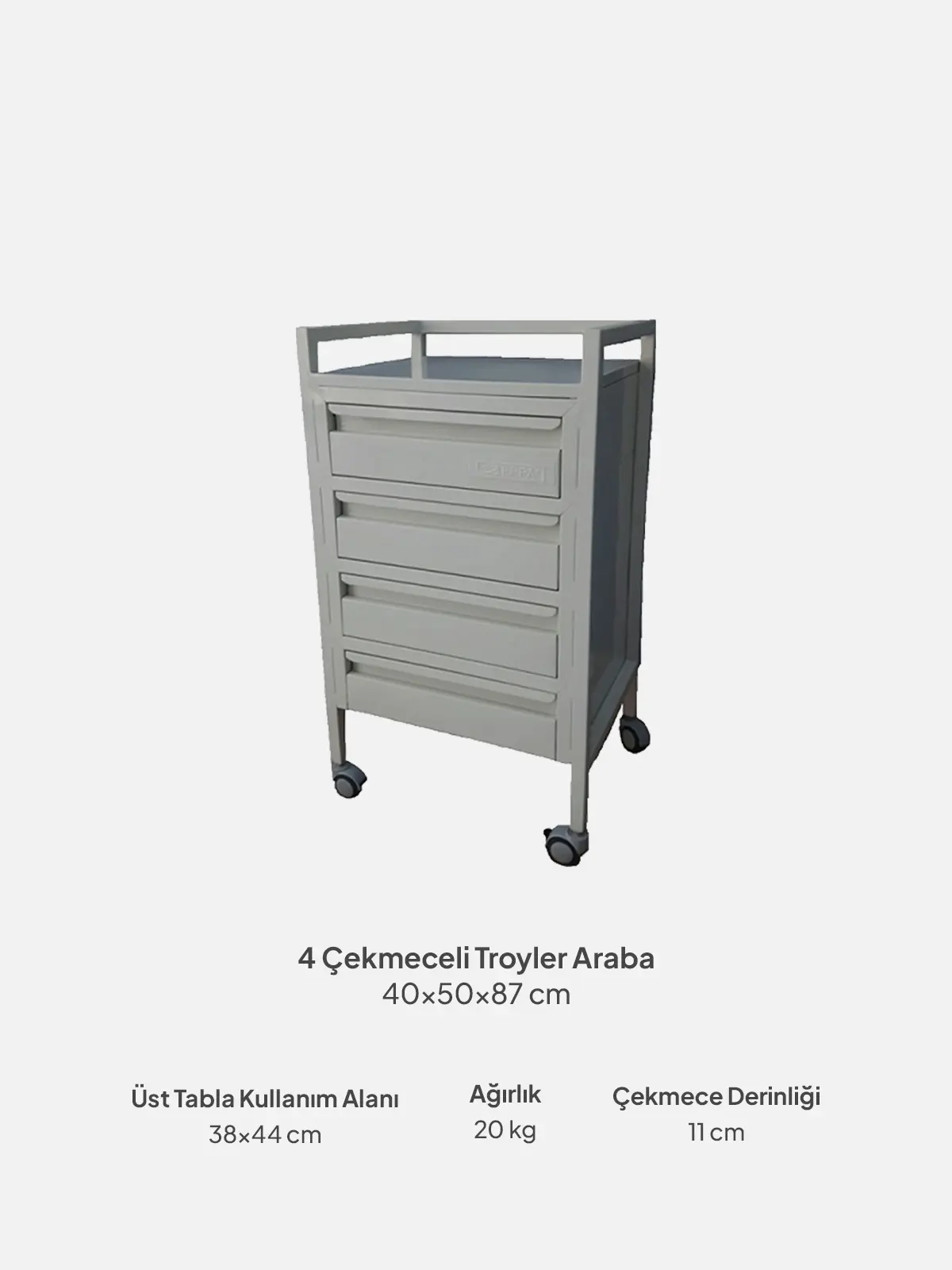 Çekmeceli Cihaz Arabaları - Görsel 3